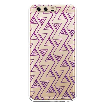 

Stand case costume drawing Triangulos Purples WP016 for Huawei P10