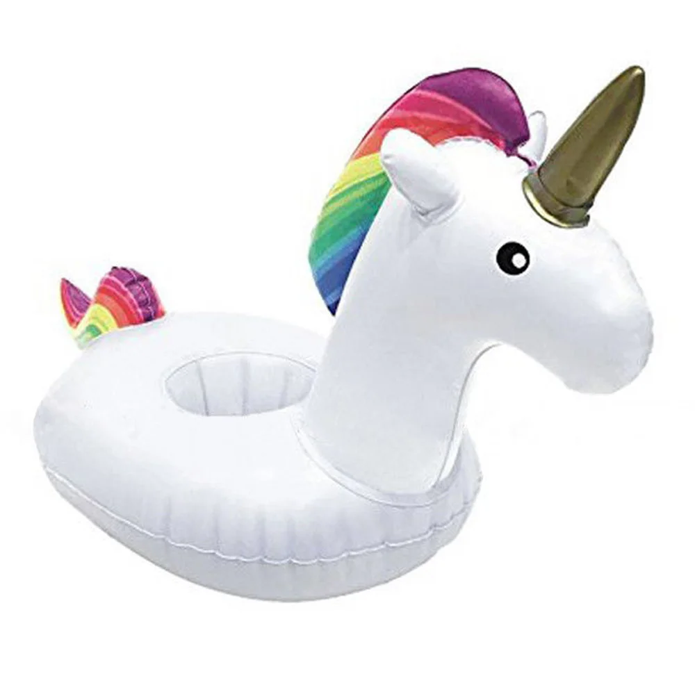Mini Inflatable unicorn Floating Cup Holder Pool Drink ...