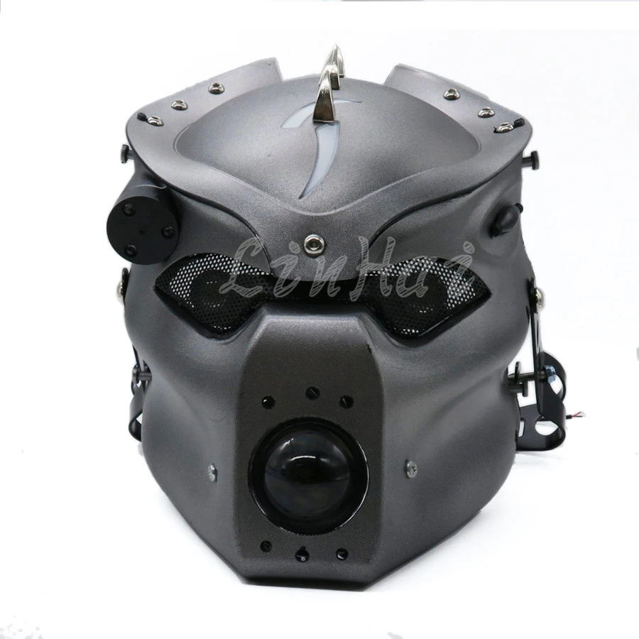 Universal Motorrad LED Schädel Scheinwerfer Scheinwerfer Lampe Custom Für Honda