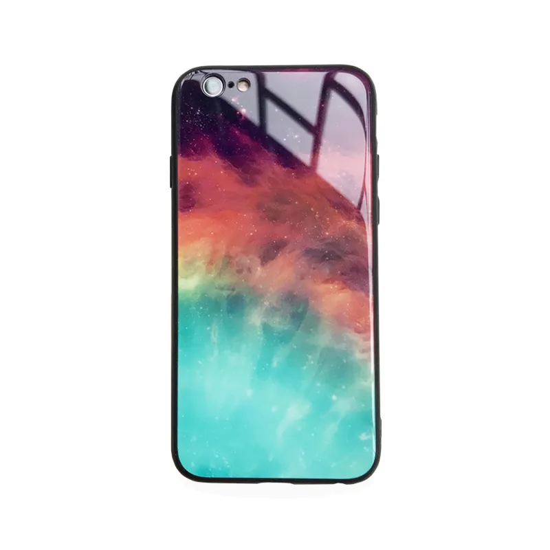 

iphone xr case чехол на айфон 7 Toughened Green Glass shell For Apple phone Star X XsMax 8Plus Full Cover Protection Fall proof