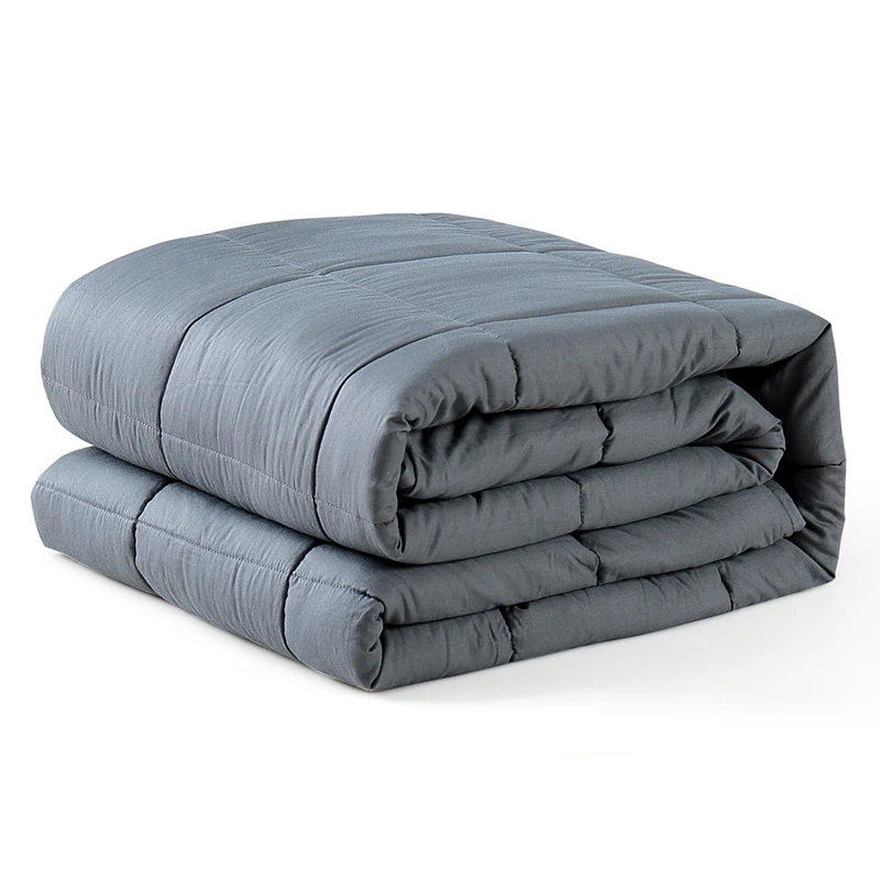 SunnyRain 1 Piece Cotton Weighted Blanket for Adult Gravity Blankets