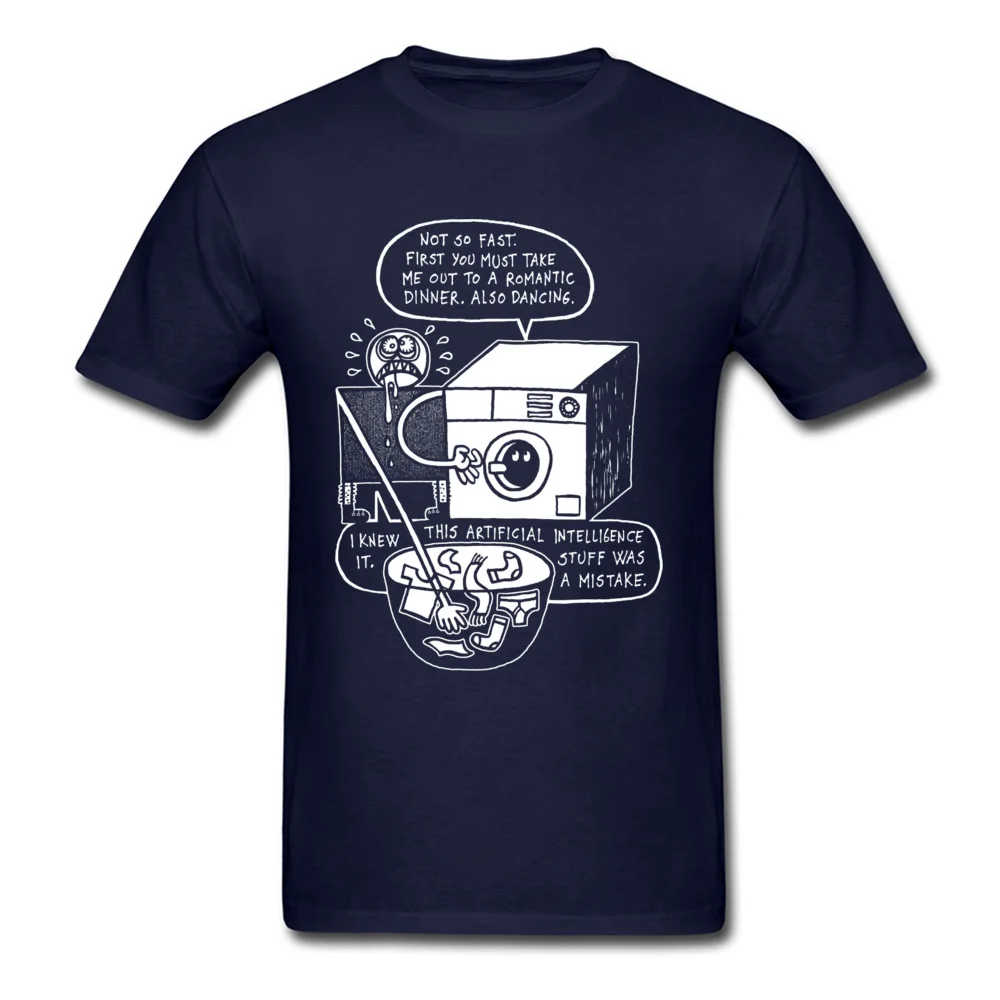 Rise of the Machine 6961 T Shirt Dominant Round Collar cosie Short Sleeve Cotton Men T-shirts Comics Clothing Shirt Rise of the Machine 6961 navy
