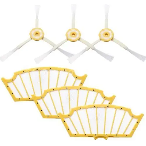

Free Post New 3-Armed Side Brushes & Brush Filter fit for 530 550 560 570 iRobot Roomba 500 Series