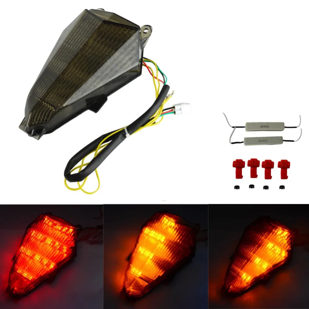 Motorcycle Clear Brake LED Tail Light Turn Signal For Yamaha YZF-R6 2006-2013 Motorcycle Clear Brake LED Tail Light Turn Signal For Yamaha YZF-R6 2006-2013