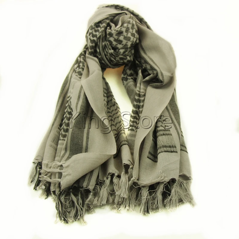 1//6th Scale 100/% Cotton Military Shemagh Tactical Desert Keffiyeh Scarf Wrap