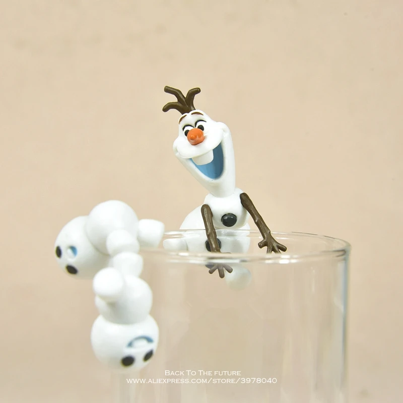 Disney со снеговиком Олафом из мультфильма «Холодное сердце» 3 шт./компл. с диагональю экрана 3-6 см фигурку положения коллекция украшений аниме фигурка модели игрушки, экскаватор модели игрушки для детей
