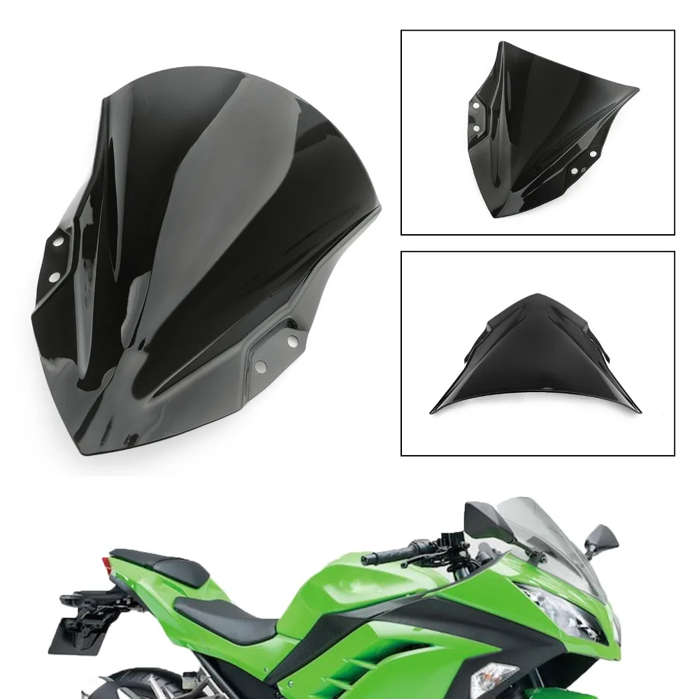 Areyourshop лобовое стекло мотоцикла для Kawasaki Ninja 250/400 ABS пластиковые аксессуары для мотоциклов чехлы