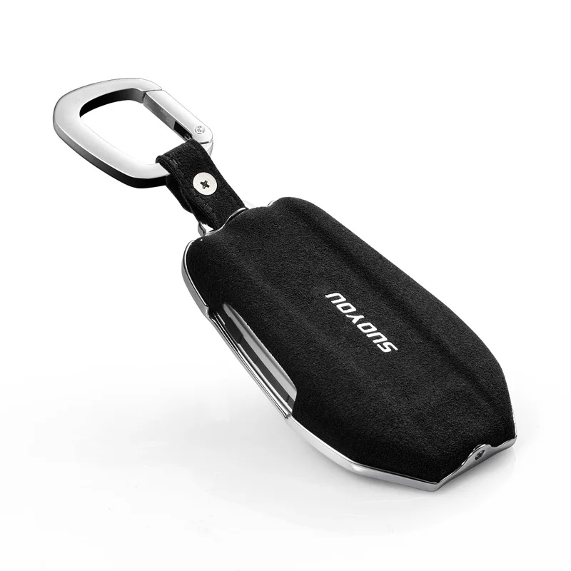 

Car Key Case Cover Genuine Leather Galvanized Alloy for BMW 7 6 5 Series 730li 740 G11 G12 G30 X3 X4 X5 I8 2018 2019 Display Key
