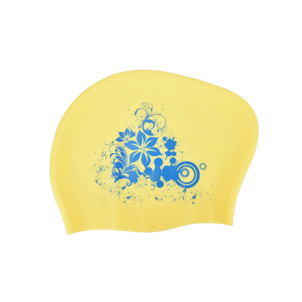 Силиконовая шапочка для плавания для длинных волос женские водонепроницаемые купальные шапочки Дамская шапочка для дайвинга для детей Garras Casquette 19*24 см