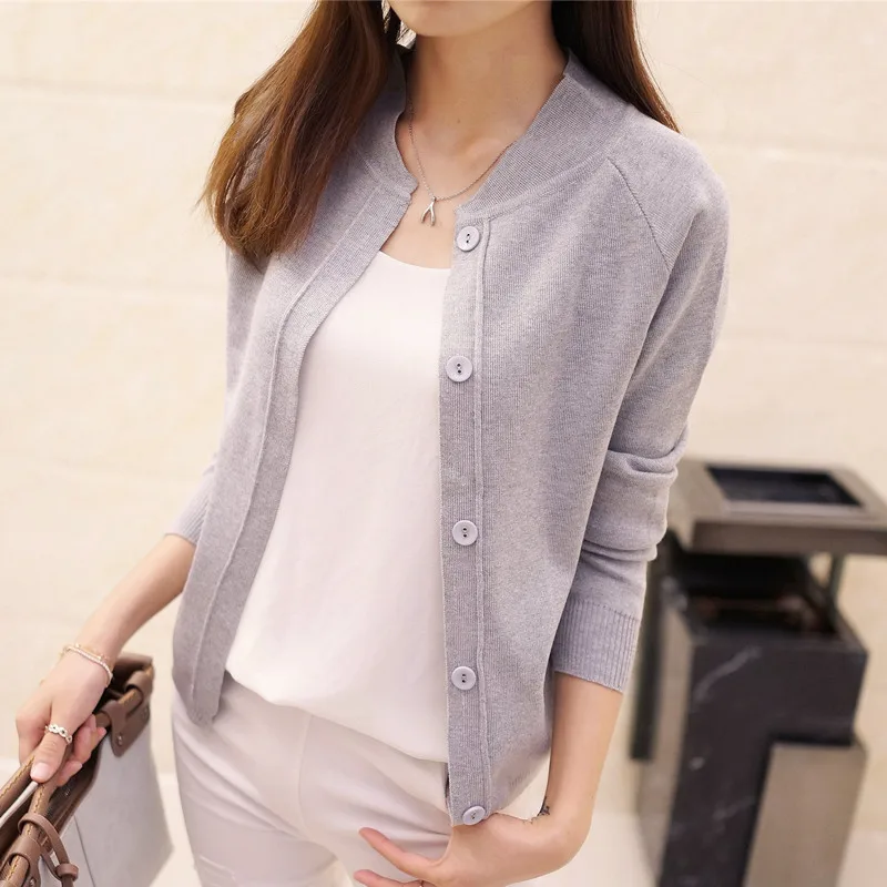 Knit Button Cardigan Women Top 2018 Spring Summer O Neck Solid Sweater Thin Coat Women Casual Cardigans Full Sleeve Jacket Coat Knit Button Cardigan Women Top 2018 Spring Summer O Neck Solid Sweater Thin Coat Women Casual Cardigans Full Sleeve Jacket Coat