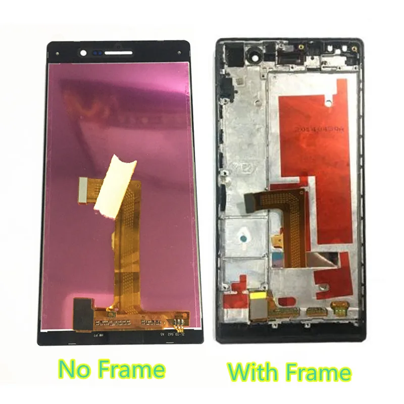 Skup Czarny biały wyświetlacz LCD z ekranem dotykowym dla Huawei P7 dotykowy wyświetlacz LCD ekran dygitalizatora dla Huawei Ascend P7 P7 L00 P7 L05 P7 L10