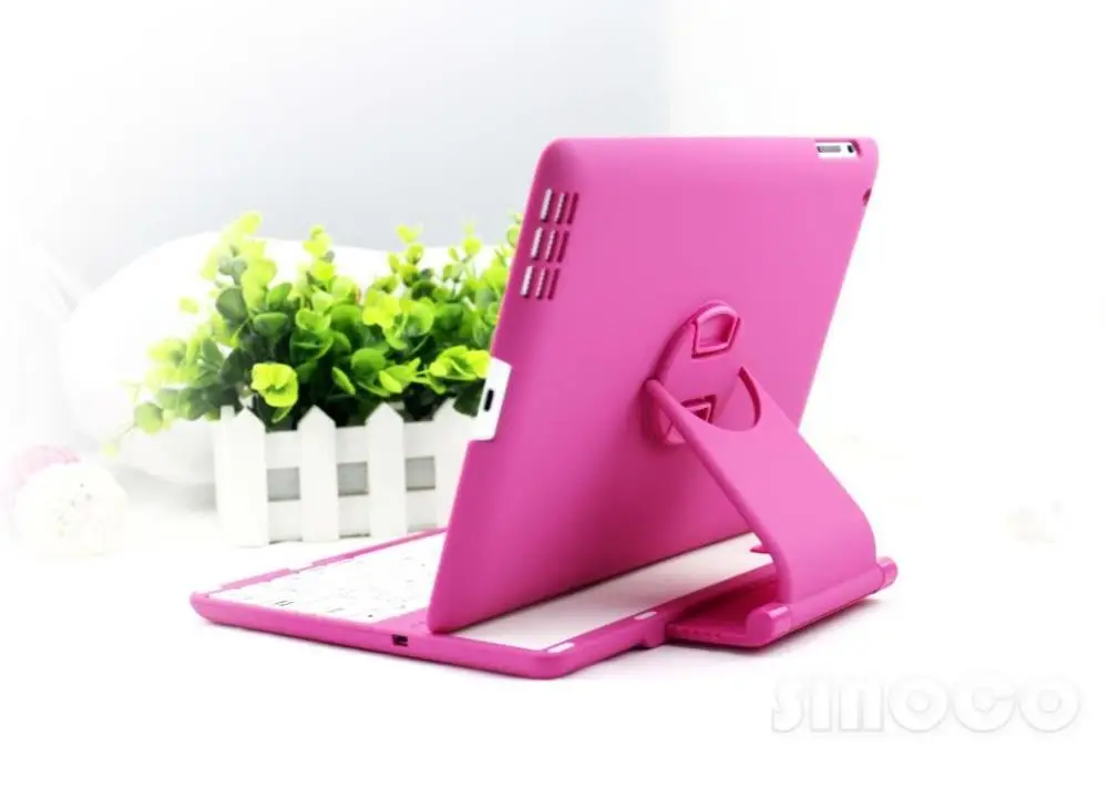 

Brand New Nice 360 Degree Rotation Wireless Bluetooth Keyboard Cover Case for iPad 2 3 4 Six Colors wireless