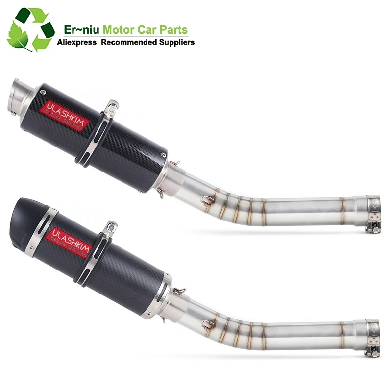 

Motorcycle Exhaust Muffler Escape Modified Link Middle Pipe Full System Slip On For yamaha YZF R6 YZF-R6 1998-2005