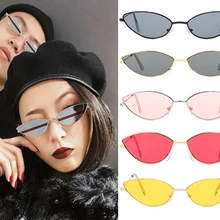 Мужские солнцезащитные очки, металлическая оправа ретро, желтые, красные, винтажные, маленькие круглые солнцезащитные очки для женщин, солнцезащитные очки для женщин, солнцезащитные очки