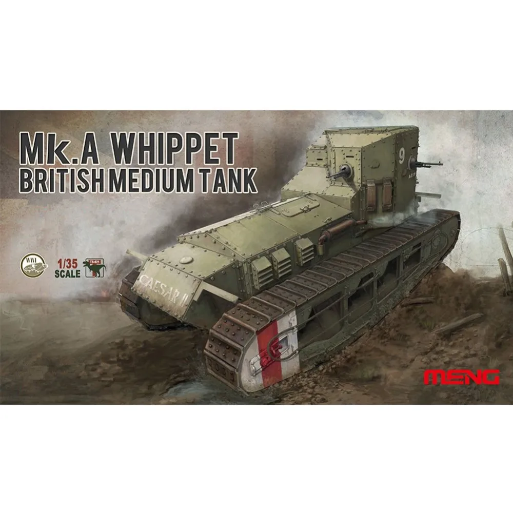 

OHS Meng TS021 1/35 British MkA Whippet Medium Tank Scale Military AFV Assembly Model Building Kits oh