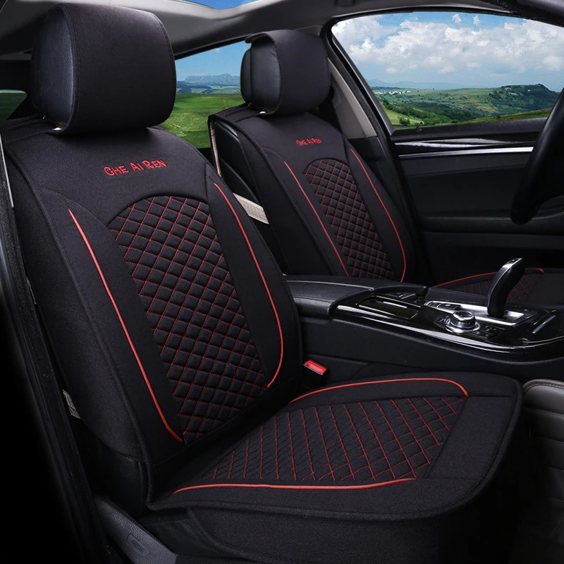 Linen Flax Breathable Seat Covers for BMW I Z Z4 Coupe Mini JCW I3/8