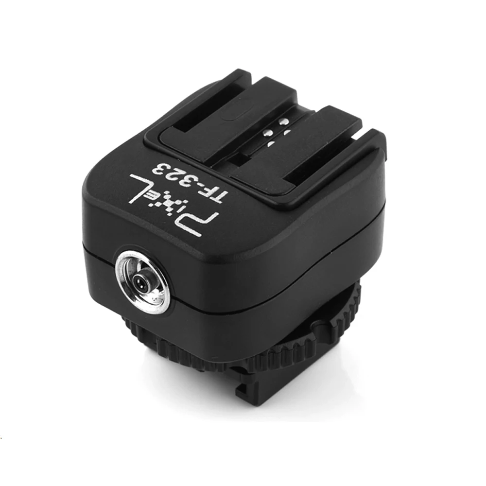 Pixel TF 323 TTL Вспышка Горячий башмак конвертер к ПК синхронизации гнездо адаптер для