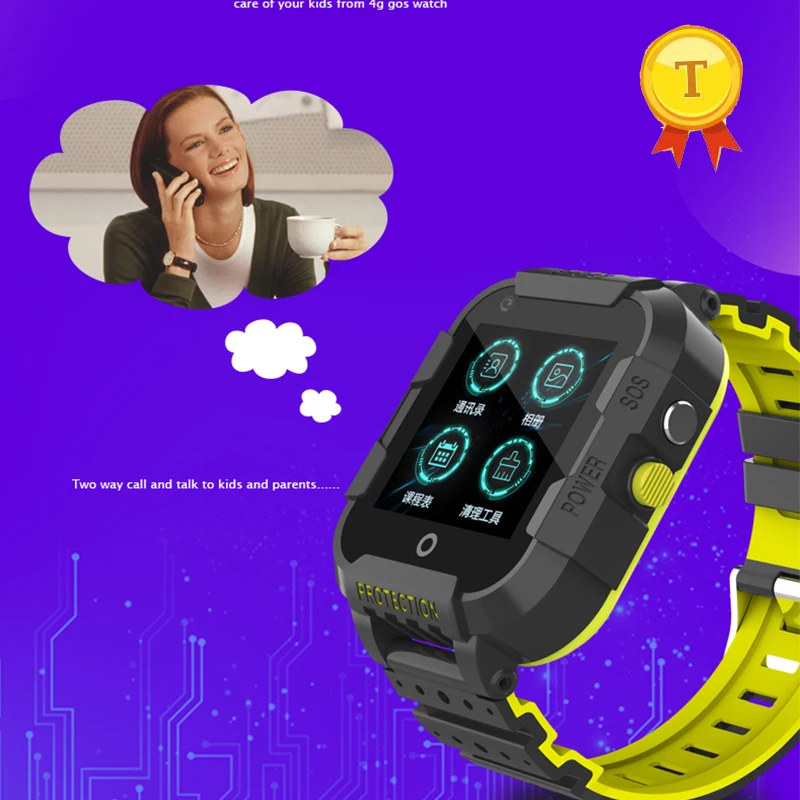 Новый продукт IP67 водонепроницаемые 4G Смарт часы для ребенка GPS WIFI поиск SOS