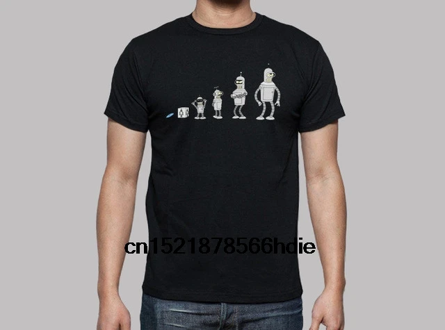

100% Cotton O-neck Custom Printed Tshirt Men T shirt bender evolution geek Women T-Shirt
