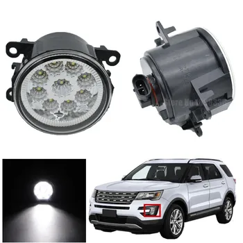 

Car Styling Drive Passenger 9 piece LED Fog Lights Daytime Running Driving For Explorer 2011 2012 2013 2014 Halogen Lamps