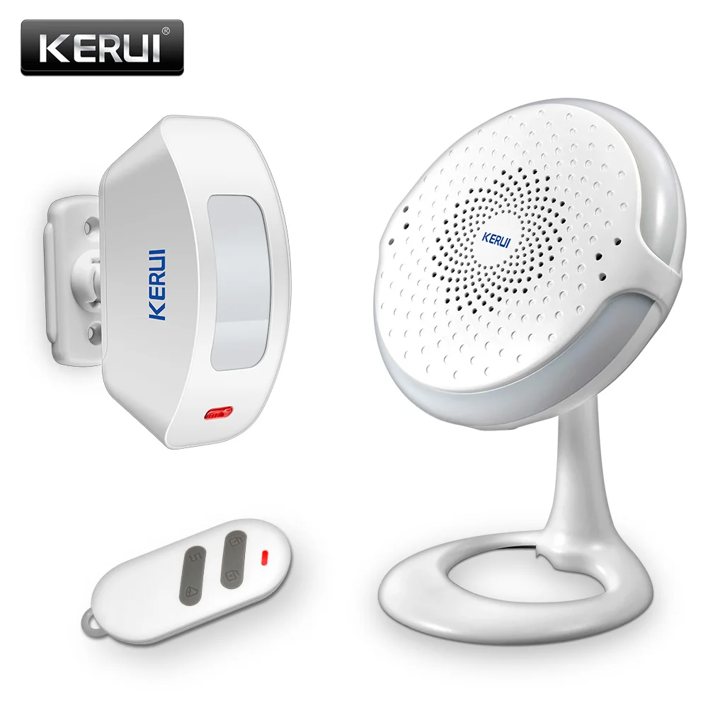 

KERUI New M8 Colorful Light Doorbell Wireless Motion Detection Alarm System 52 Songs Optional Customized Melody Chime Doorbell