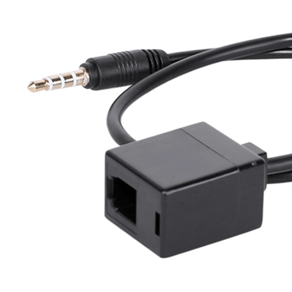 50cm 3.5mm Male AUX to RJ9 4P4C Female Telephone to Mobile Adapter Cable Cords 50cm 3.5mm Male AUX to RJ9 4P4C Female Telephone to Mobile Adapter Cable Cords