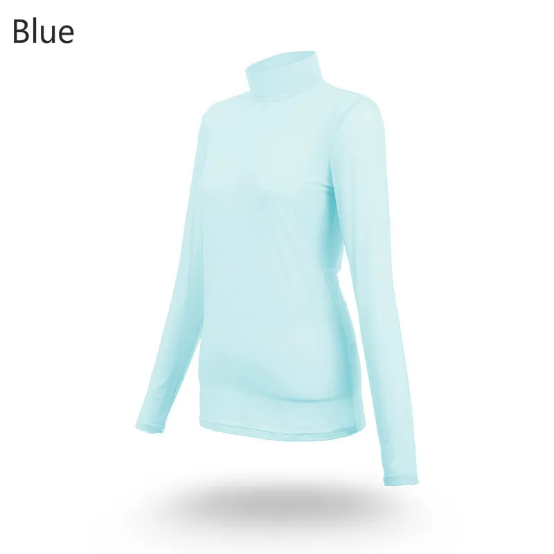 PGM سيدة Sungreen أعلى بارد T قميص الصيف ضغط النساء طويلة الأكمام قميص الجافة صالح روبا دي جولف موخيريس الملابس