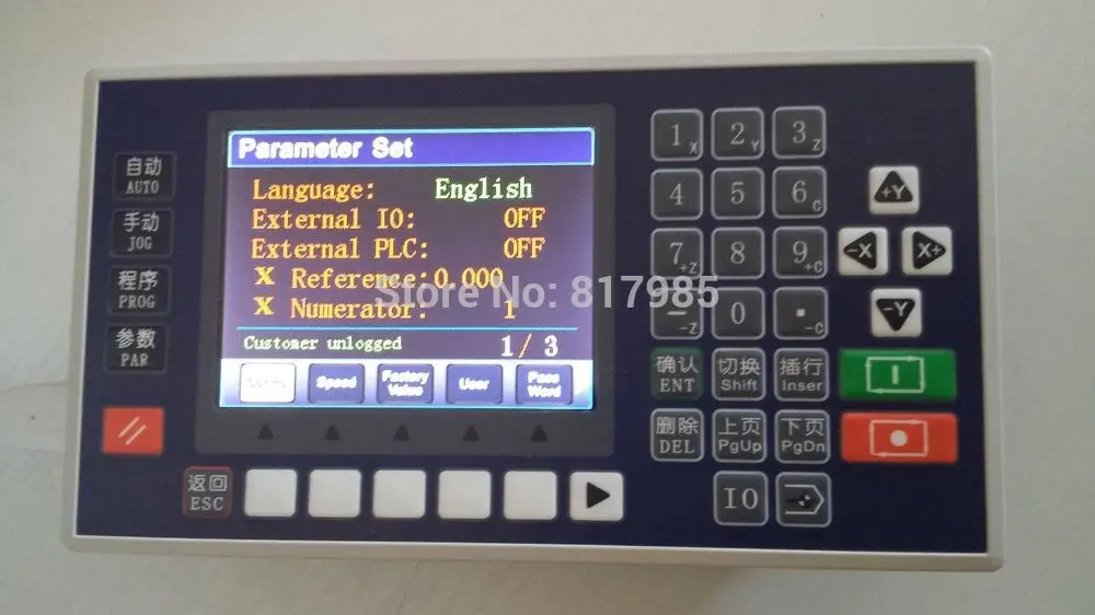 Бесплатная доставка! PLC CNC контроллер системы 4xis diplay экран токарный станок 4 оси 3 5