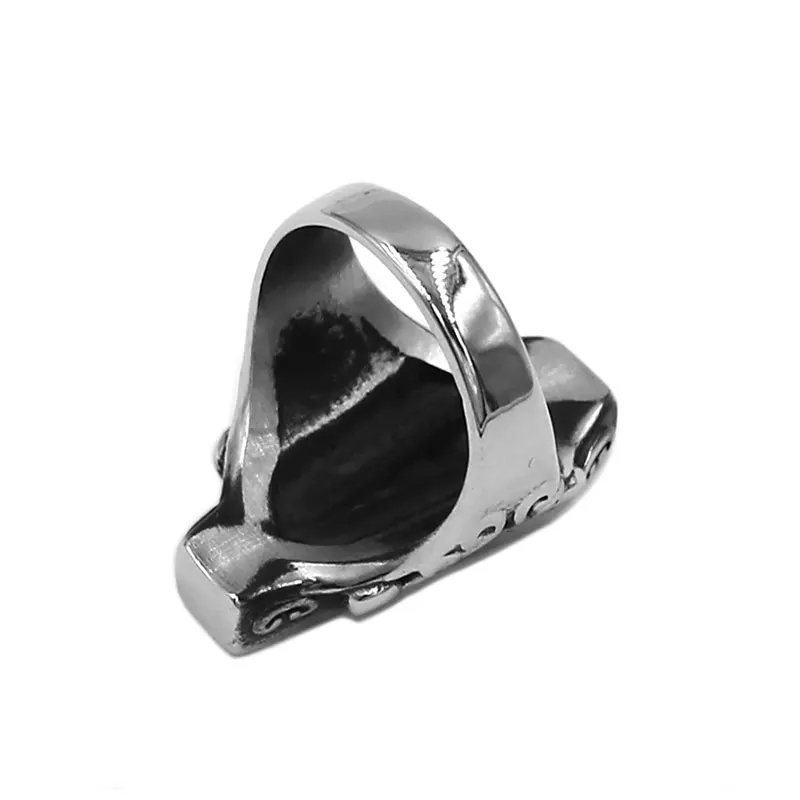 Стереоскопическое египетское кольцо для мумии, ювелирные изделия из нержавеющей стали, винтажные кольца мужские для байкеров, 878B