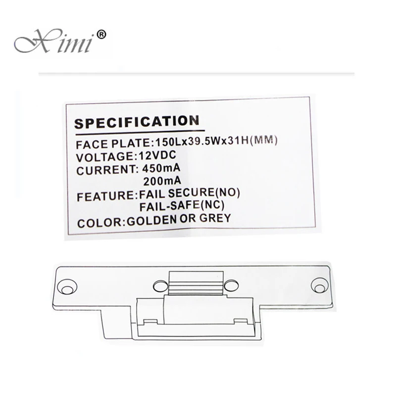 Fail Safe NC-type DC12V дверный выпуск Электрический Чеканный замок на дверь для контроля доступа видео двери телефон системы хорошего качества замок