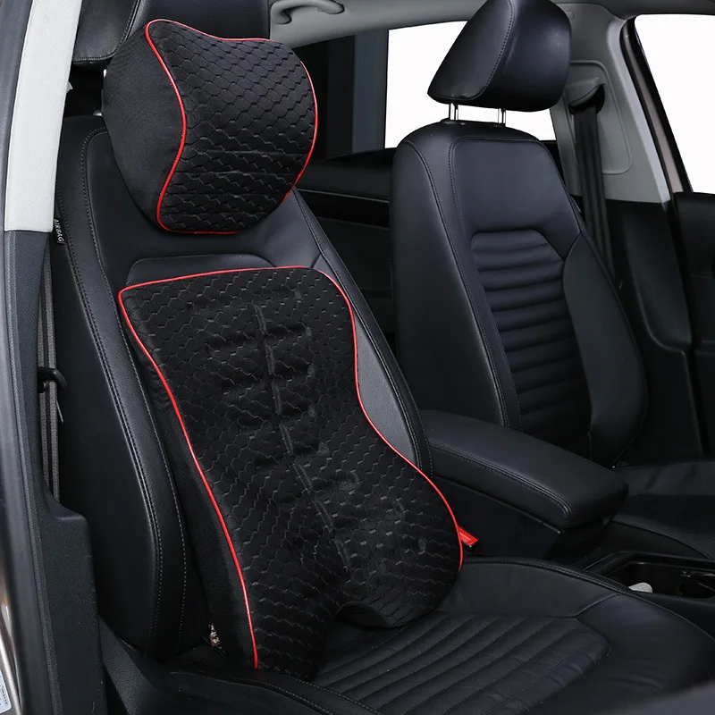 F.S.Q Car Seat Back Support Cushion Head Neck Headrest F.S.Q Car Seat Back Support Cushion Head Neck Headrest