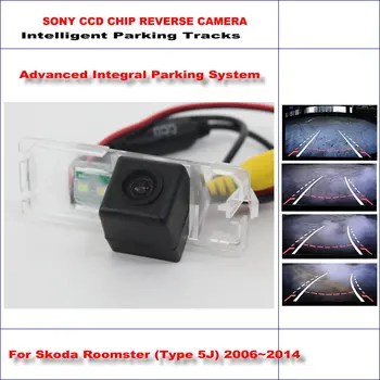 

Car Reverse Back Up Camera For Skoda Roomster 5J 2006~2011 2012 2013 2014 Rearview Parking Camera Dynamic Guidance Tragectory