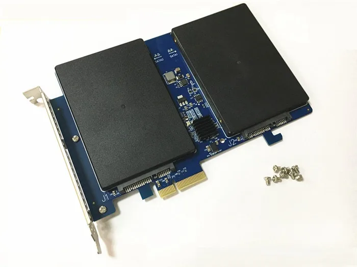 Marvell 88SE9230 высокоскоростной двойной SATA III для PCI Express PCI-E 2X SSD адаптер для MAC PRO 3,1-5,1 поддержка Raid 0,1