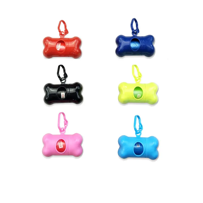 

Pet Pooper scooper Bag Set Garbage Carrier Holder Pet Dog Bone Shape Trash Dispenser Storage Box for dogs cats