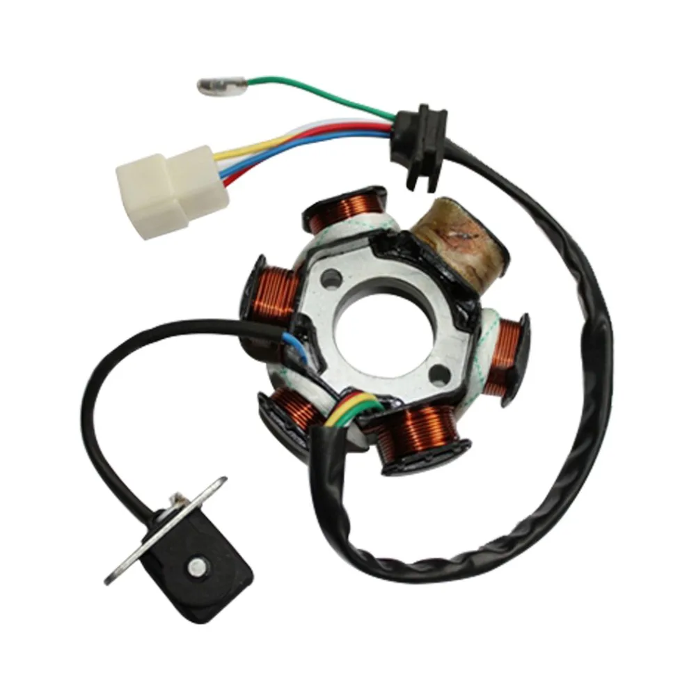 GOOFIT 6 палок 5 проводов наполовину волновой статор зажигания для GY6 50cc 70cc 90cc 110cc 125cc