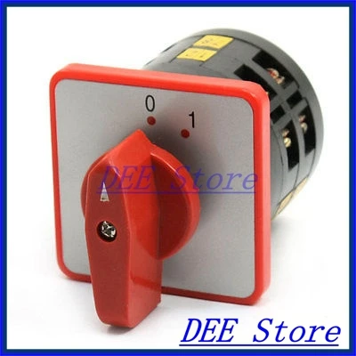 

AC 380V 5A LW6-2/A026 2 Position Self-Locking Rotary Cam Changeover Switch