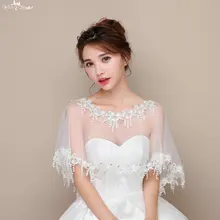 TA116 Свадебная накидка со стразами Иллюзия кисточкой Болеро