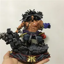 Один кусок четыре императора Kaido Quatro Ver. ПВХ Luffy Fighter ПВХ Фигурки Модель Куклы Игрушки 19 см