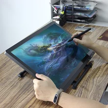 21.5″ High Resolution 1920×1080 LED 5080LPI HD Graphics Digital Drawing Tablet Writing Pad Adjustable Stand with2048 Levels