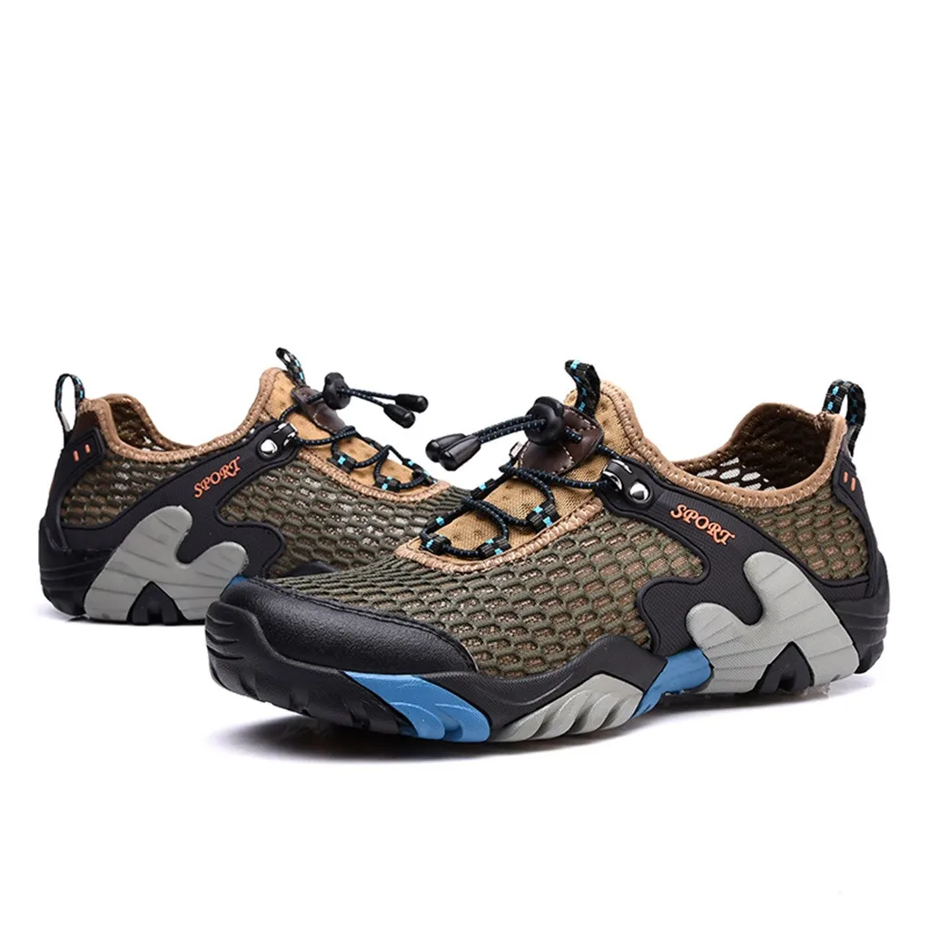 

CHAMSGEND Men's Outdoor Hiking Skid Hiking Shoes Lightweight Breathable Non-slip Casual Joker Comfortable Sneakers