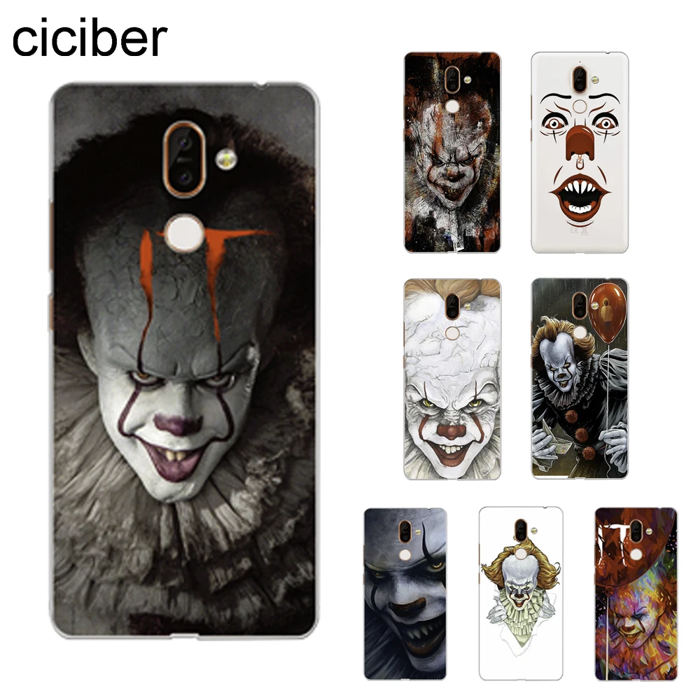 

ciciber Clown Cover For Nokia 8 8.1 7 7.1 6 6.1 5 5.1 3 3.1 2.1 Plus 9 PureView Phone Cases For Nokia X7 X6 X5 X3 TPU Fundas