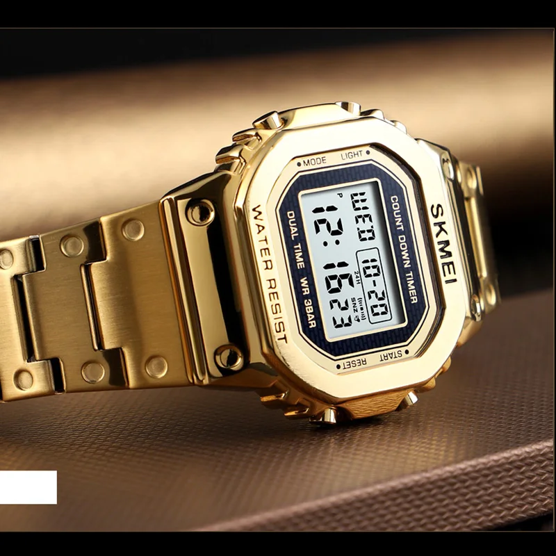 Comprar Relojes deportivos relojes digitales Led electrónicos para hombre relojes de lujo para hombre reloj resistente al agua reloj Masculino reloj SKMEI