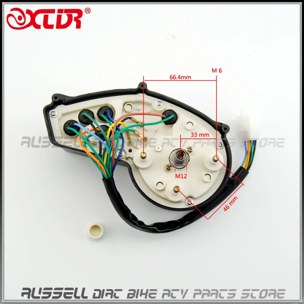 Мотоциклетный механический Спидометр Тахометр измерительные приборы одометр измеритель топлива для Honda XLR125 XL250 NXR150