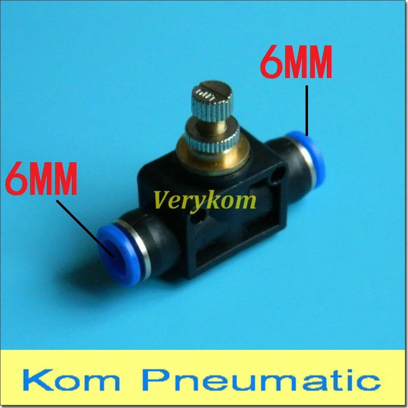 

PA-06 LSA-06 6MM Pneumatic Pipe Speed Control Flower Controller ASA-6 Air Flow Adjust Valve Tube Push Air Fitting APA-06 PA-6