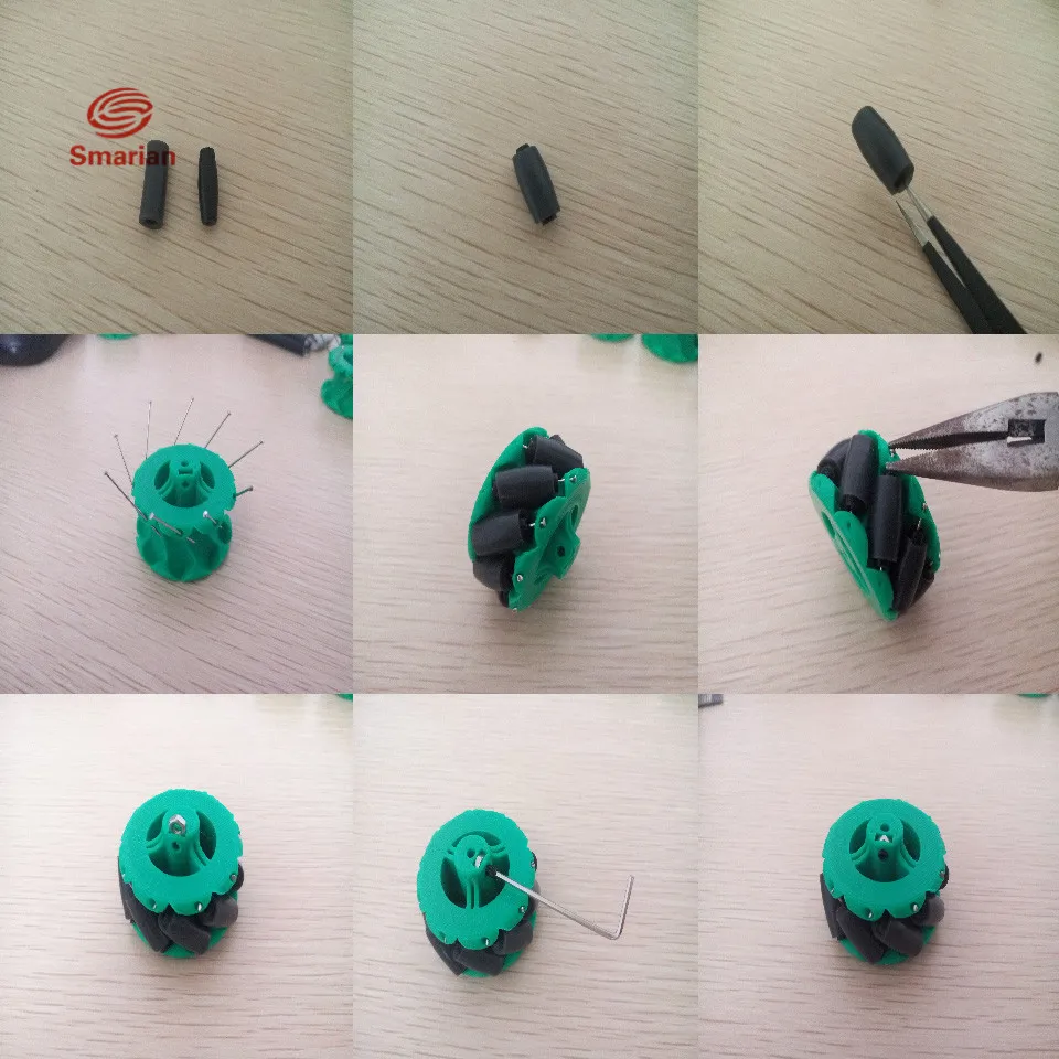 1pcs-3D-Printer-Printing-Robot-DIY-Mecanum-Rubber-Omni-Wheel-Self-Made-Intelligent-Obstacle-Avoidance-Car (1)