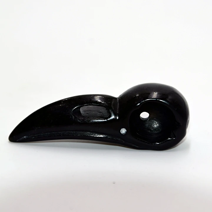 

60mm High quality natural crystal Obsidian Raven skull personality Fashion Pendant wedding gift wholesale price