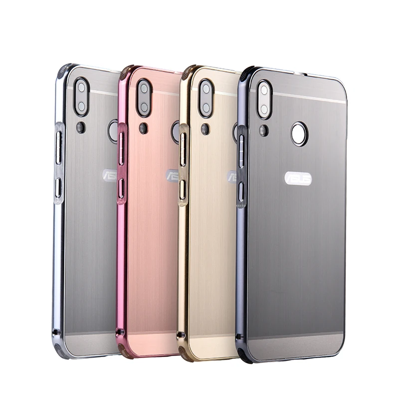 Алюминиевый Металл + PC чехол для Asus Zenfone 5Z/Zenfone 5 ZE620KL жесткая зеркальная гибридная