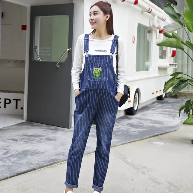 Maternity Denim Jumpsuit Denim Overalls for Pregnant Women Autumn