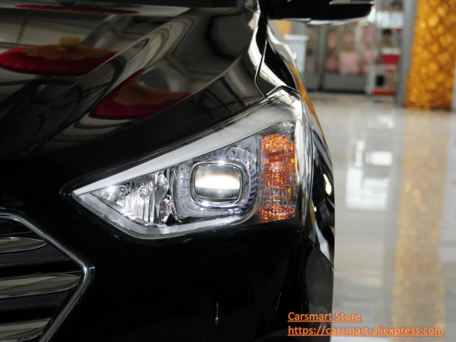adapter frame retrofit head light hella 5 koito q5 bi xenon projector lens Hyundai Grand SantaFE (1)(1)