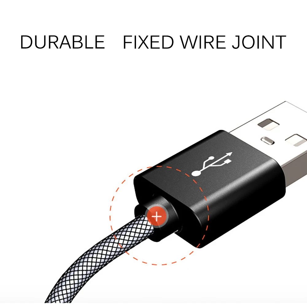 Powstro Micro USB кабель для быстрой зарядки и передачи данных кабель Microusb для мобильного телефона кабель для samsung Xiaomi круглый кабель для передачи данных